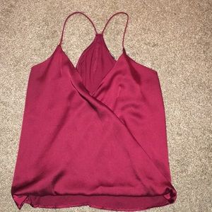 Charlotte Russe cross front tank top